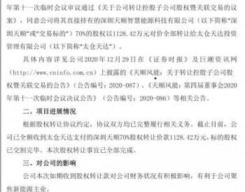 1128.42萬元！風電塔筒巨頭賣了個公司！