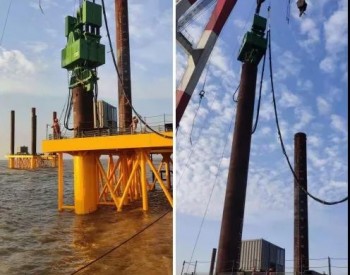 EP650免共振振動樁錘海外順利打下第一樁