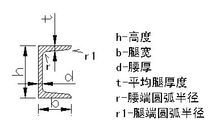 槽钢剖面图