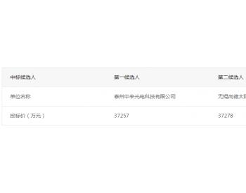 中标 | 广东省电力开发有限公司2021年度第一批光伏组件采购中标候选人的公示