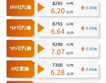 上海：<em>89号汽油</em>最高零售价格8295元/吨 0号柴油最高零售价格7300元/吨