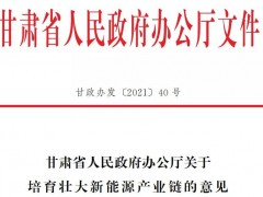 <em>甘肃省政府</em>：确立玉门油田为氢能链主企业，加快推动氢能示范