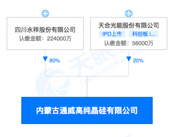 5.6亿元！天合正式入股内蒙古通威，百亿合作已逐步落地