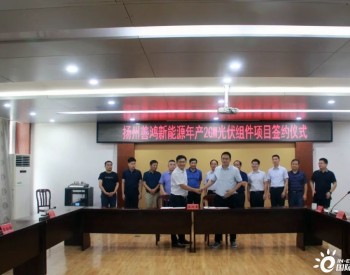 扬州善鸿新能源年产2GW光伏组件项目仪征大仪签约