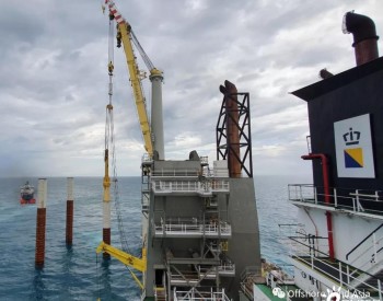 臺灣589MW海上風電場完成首次沉樁！