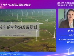 大自然保护协会科学与政策中心保护信息专家罗永梅：做好规划、建设和修复 可实现生态友好的新能源发展规划 (0播放)