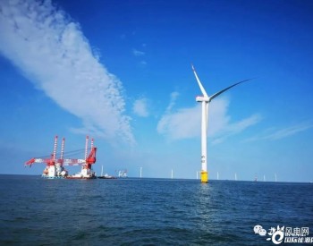 江苏<em>启东</em>海上风电项目顺利完成第33台风机安装