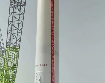 中核新疆<em>伊宁县</em>20兆瓦分散式风电项目首套塔筒顺利吊装