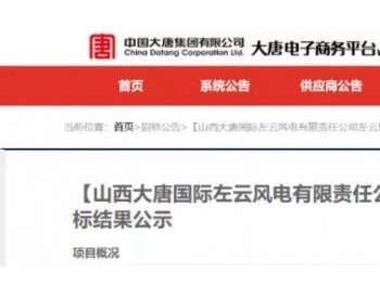 中标丨约1.17亿元！这家整机商中标大唐49.5MW风电项目