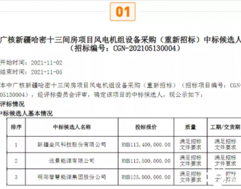 中标 | 重磅！这家整机商再中标100MW风电项目！