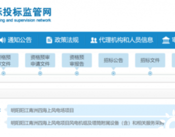 招标丨505.2MW！明阳阳江青洲四<em>海上项目</em>风电机组及塔筒附属设备（含）和相关服务采购招标