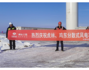 虎林雞東分散式風電項目全部風機順利吊裝完成