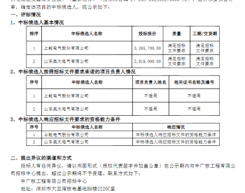 中标 | 中<em>广核新能源</em>西北区域光伏电站逆变器高穿技改集采项目（标段一_中<em>广核新能源</em>西北索宝光伏电站逆变器高穿技改）（重新招标）