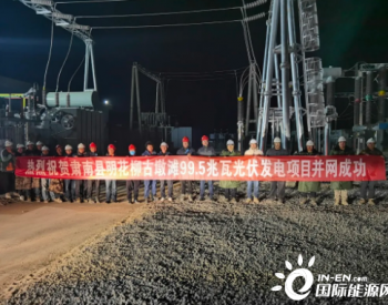 甘肃肃南县明花乡柳古墩滩99.5兆瓦光伏发电项目首批并网成功