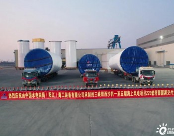 三峡广<em>东阳</em>西沙扒一至五期海上风电项目220套塔筒圆满交付完成