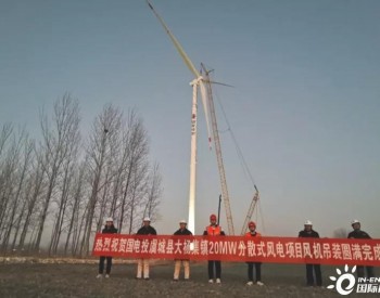 河南新能源虞城<em>分散式风电项目</em>全部风机吊装工作顺利完成