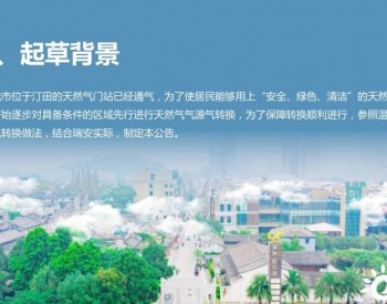 《关于浙江省<em>瑞安</em>市实施天然气气源转换的通告》政策解读