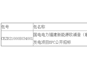 中标 | 国电电力福建新能源欧浦登（顺昌）光学有限公司<em>屋顶分布式光伏发电</em>项目EPC公开招标中标结果公告