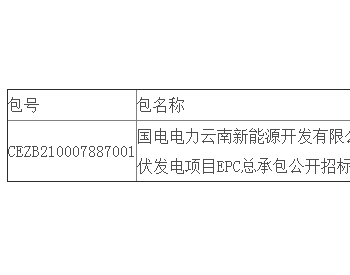 中标 | 国电电力云南新能源开发有限公司富民县56.2MWp屋顶分布式光伏发电项目EPC总承包公开招标中标结果公告