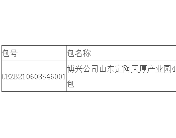 中标 | 山东公司博兴公司山东定<em>陶</em>天厚产业园4.88916MWP分布式光伏EPC总承包公开招标中标结果公告