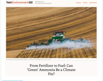 从肥料到燃料：“绿色”氨能解决<em>气候问题</em>吗？