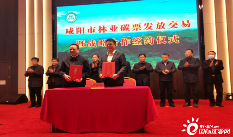 陕西咸阳市首张林业碳票正式颁发并成功交易