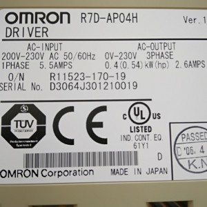R7D-AP04H Omron/欧姆龙 电机马达