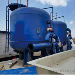 海特滤器含煤废水多介质过滤器 大型水处理设备 石英砂反洗