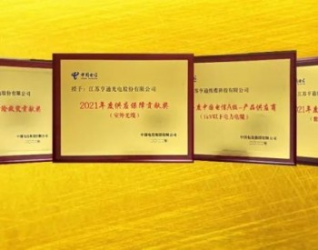 亨通荣获中国电信采购供应链六项大奖