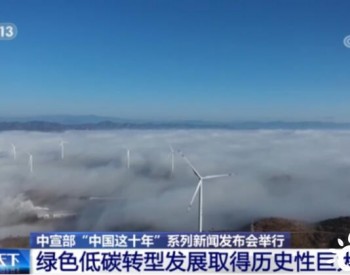 中国这十年 | 绿色低碳转型发展取得历史性巨大成就