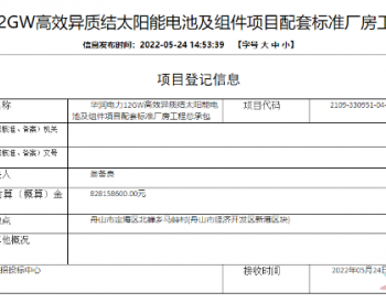 华润电力12GW<em>异质结项目</em>有进展了