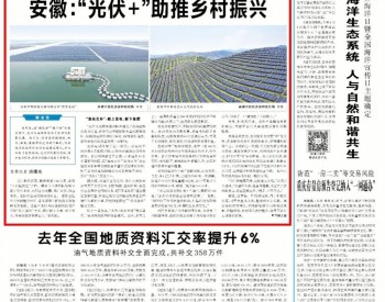 头版头条！《中国自然资源报》点赞阳光新能源“光