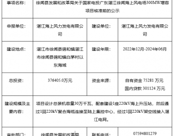 300MW！國內又一海上風電項目將獲核準