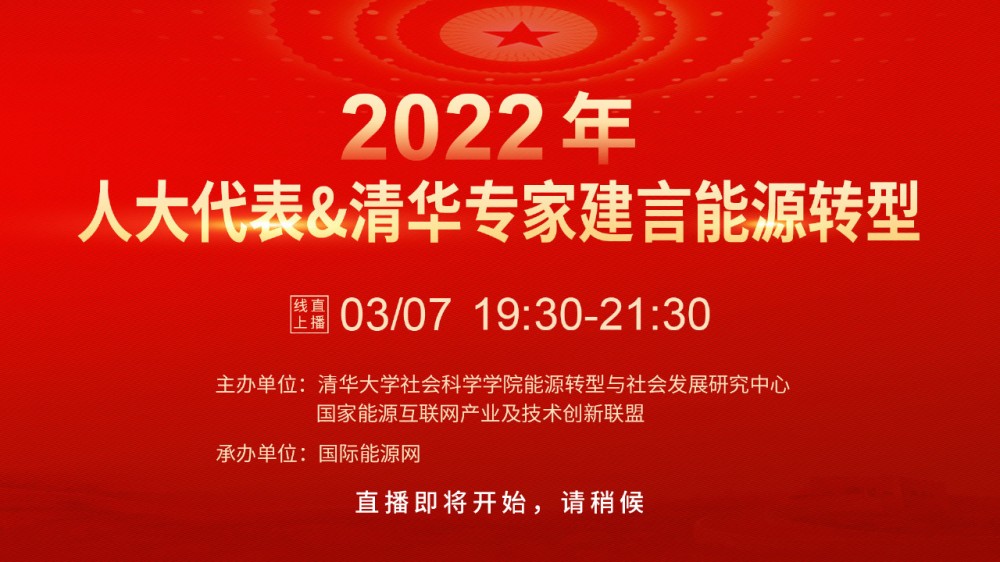 2022年人大代表&清华专家建言能源转型