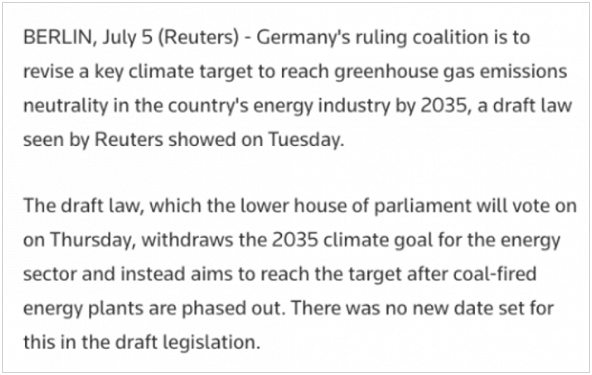 德国撤销2035碳中和目标？非也非也！