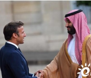 <em>法国总统</em>马克龙会见沙特王储穆罕默德 讨论能源供应等问题