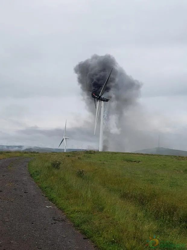 突发！30MW风电场发生一起风机起火事故