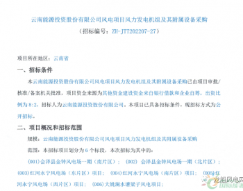 招標 | 1780MW！風電項目批量招標