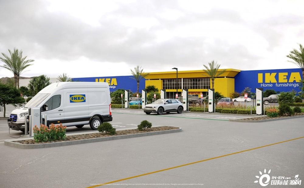 Electrify America установит сверхбыстрые зарядные станции в магазинах IKEA в США