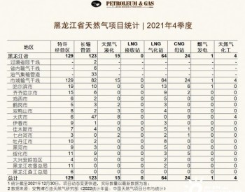 黑龙江省天然气行业报告｜2021年4季度