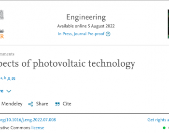 技术引领是关键！隆基李振国于中国工程院院刊《Engineering》发表英文<em>论文</em>《光伏技术展望》