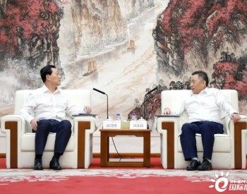 中国能建宋海良与辽宁朝阳市市长谢卫东会谈
