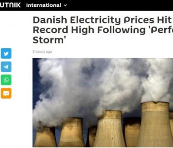 丹麦：电价创12年来最高水平 1度电约合7.81元！