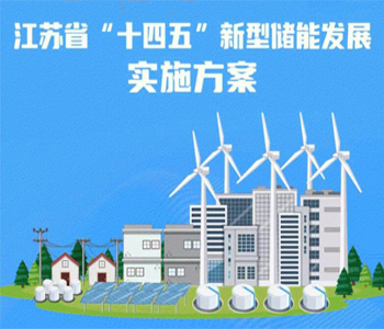江苏省印发“十四五”新型储能发展实施方案