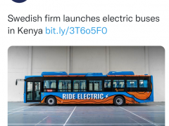 肯尼亚开始进入电动公交车时代