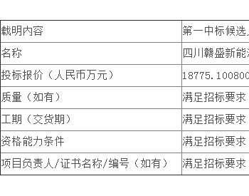 中标 | 龙源电力江西龙源新能源有限公司上饶<em>弋阳</em>分布式光伏项目EPC公开招标中标候选人公示