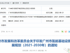 制氢站<em>3座</em>！加氢站50座！《广州市氢能基础设施发展规划(2021-2030年)》正式印发