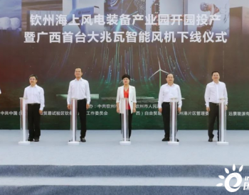 广西首台大兆瓦智能风机下线