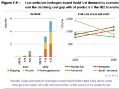 <em>IEA</em>报告称：低排放氢基液体燃料必须降低生产成本