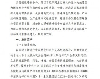 九部委联合印发《建立健全<em>碳达峰碳中</em>和标准计量体系实施方案》